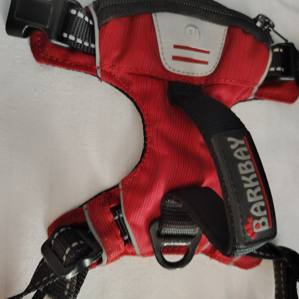 Barkbay Medium Red Dog No Pull Harness with Secure Fit - Picture 3 of 7